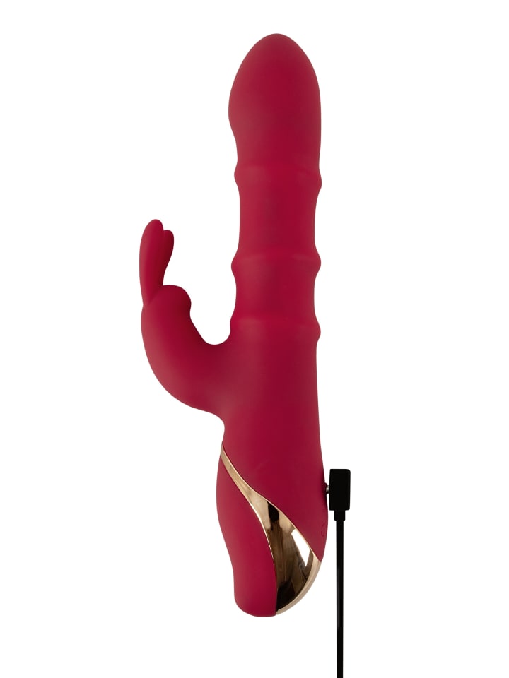 You2Toys Rabbitvibrator Rabbit Vibrator with 3 Moving Rings in rot günstig kaufen 23,5