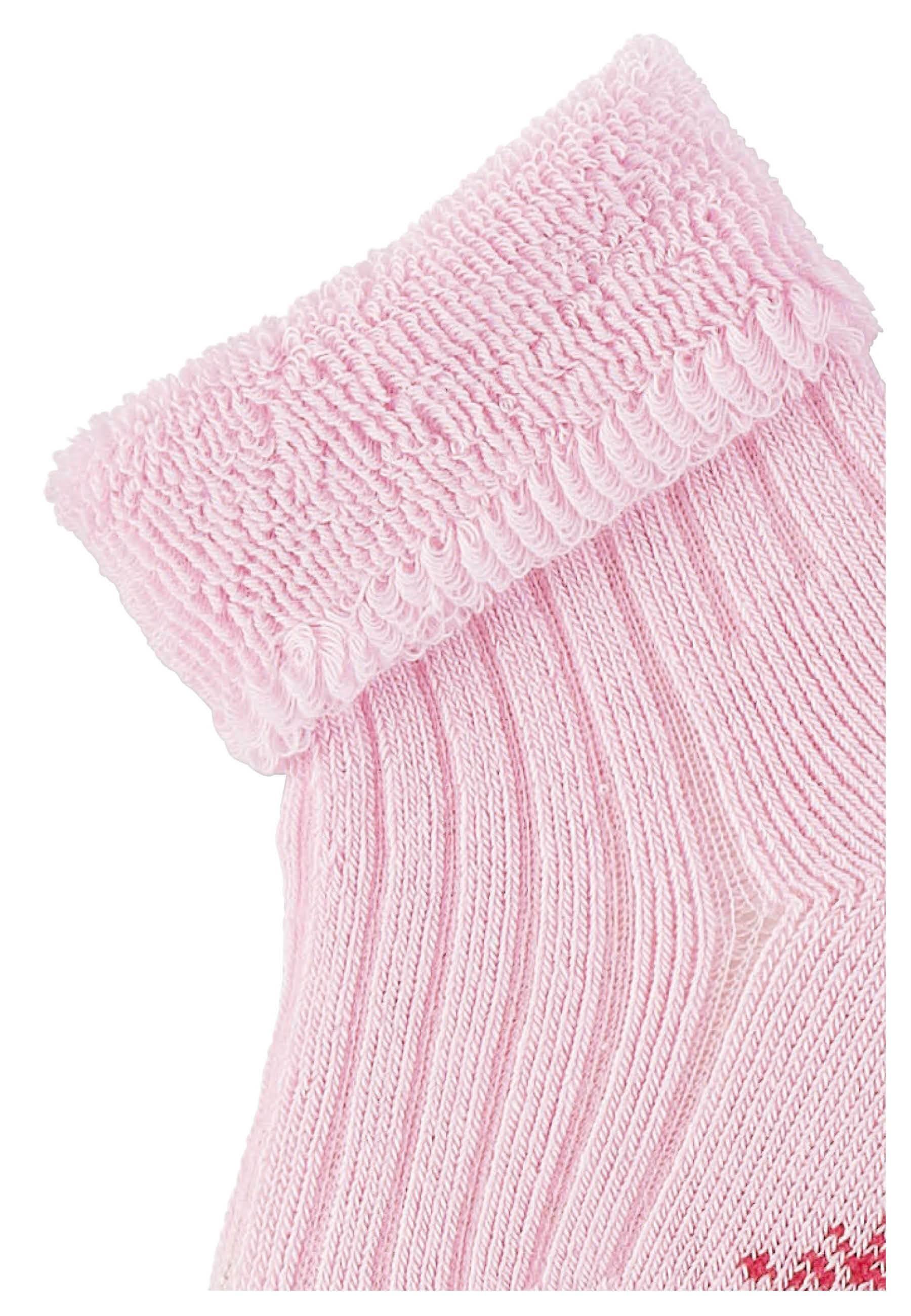 Babysocken uni mit Rippstruktur, Vollplüsch innen