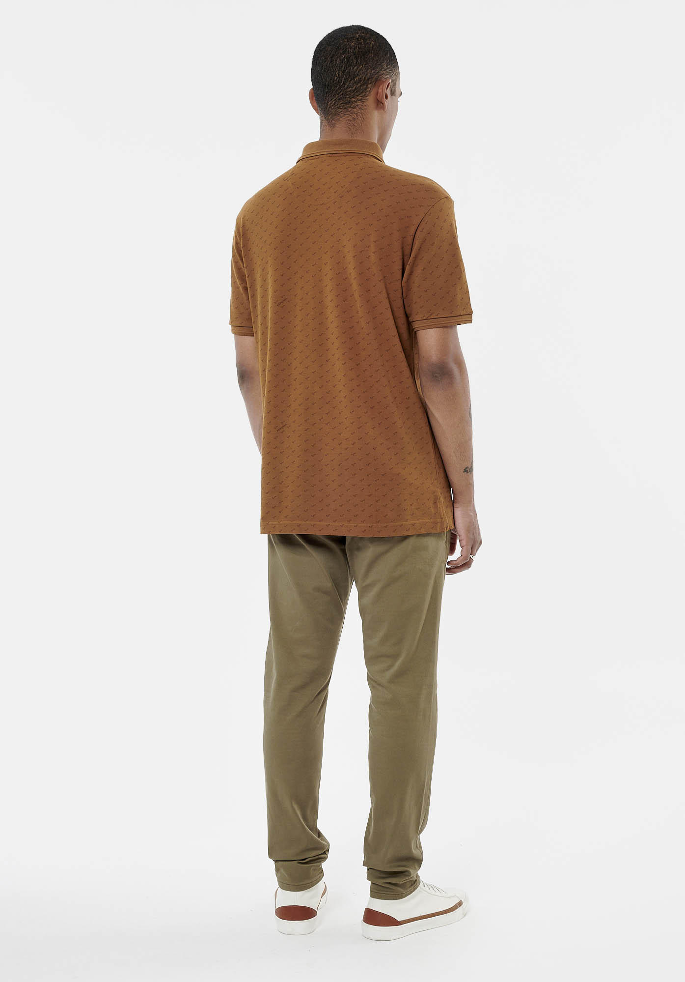 TEREL  Polo marron homme 100% coton