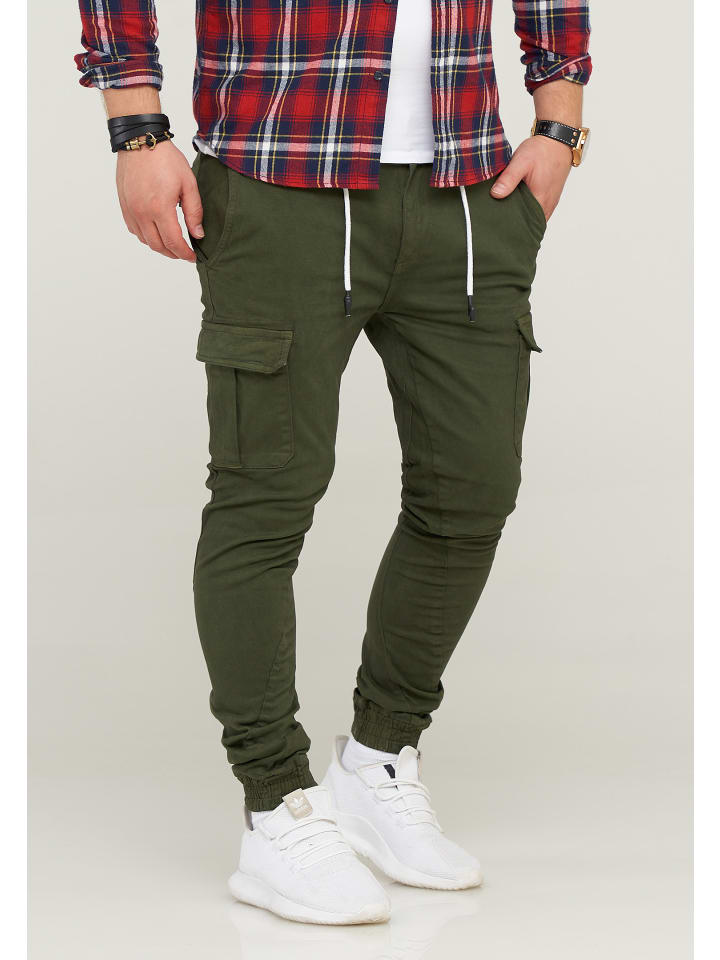 SOULSTAR Cargohose - MPVEGAS Jogger-Hose Jeanshose Stoffhose in Khaki günstig kaufen