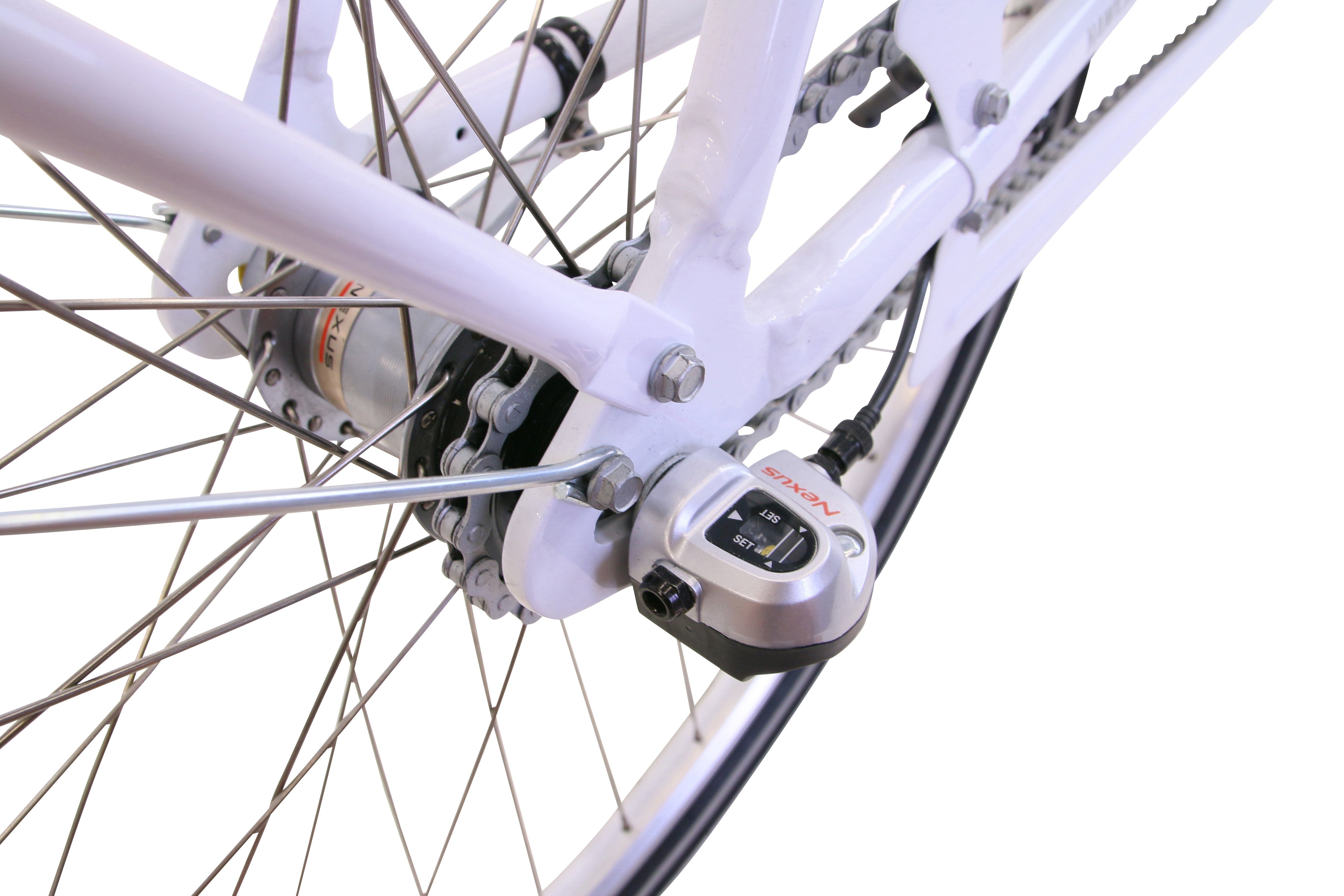 HAWK Bikes Cityrad HAWK City Classic Joy White, 3 Gang Shimano Nexus Schaltwerk