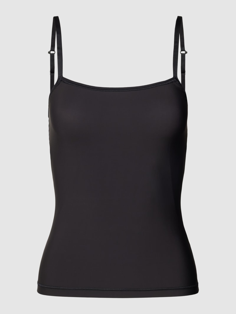 Unterhemd mit Square-Neck-Ausschnitt in schwarz