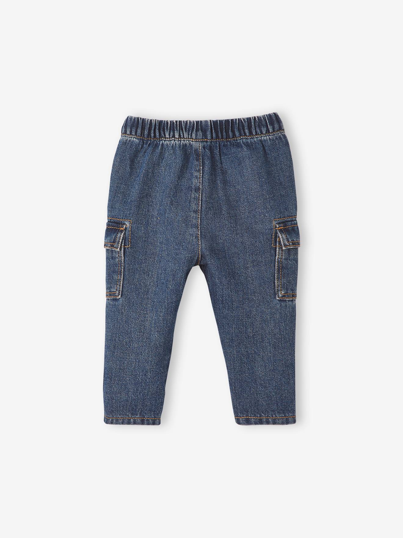 Jean bébé avec poches sur le côté denim brut