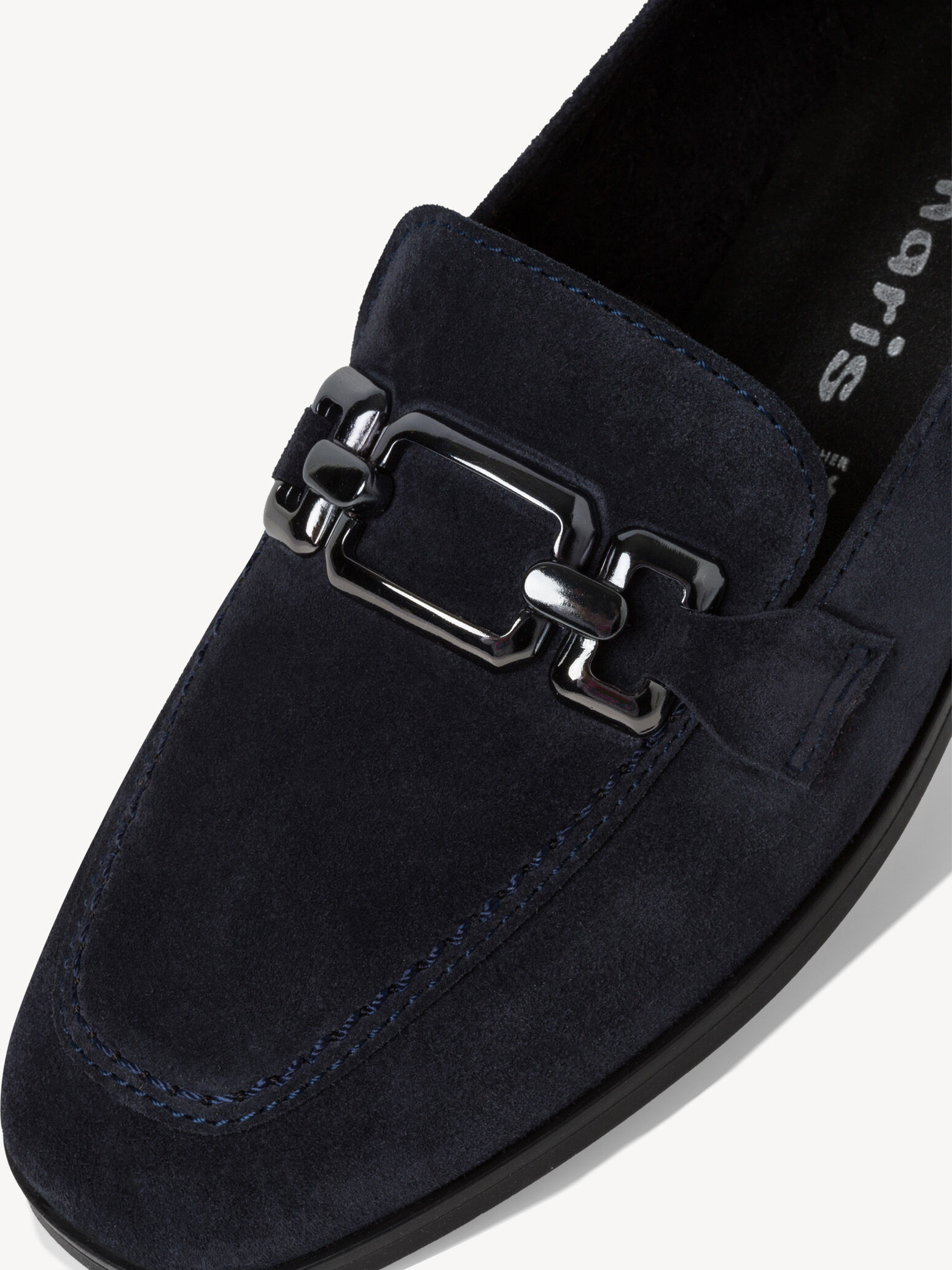 Slipper en cuir - bleu