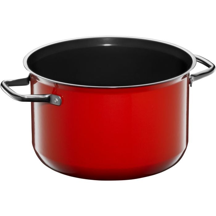 Fusiontec Compact Kochtopf mit Glasdeckel, 24 cm, Red