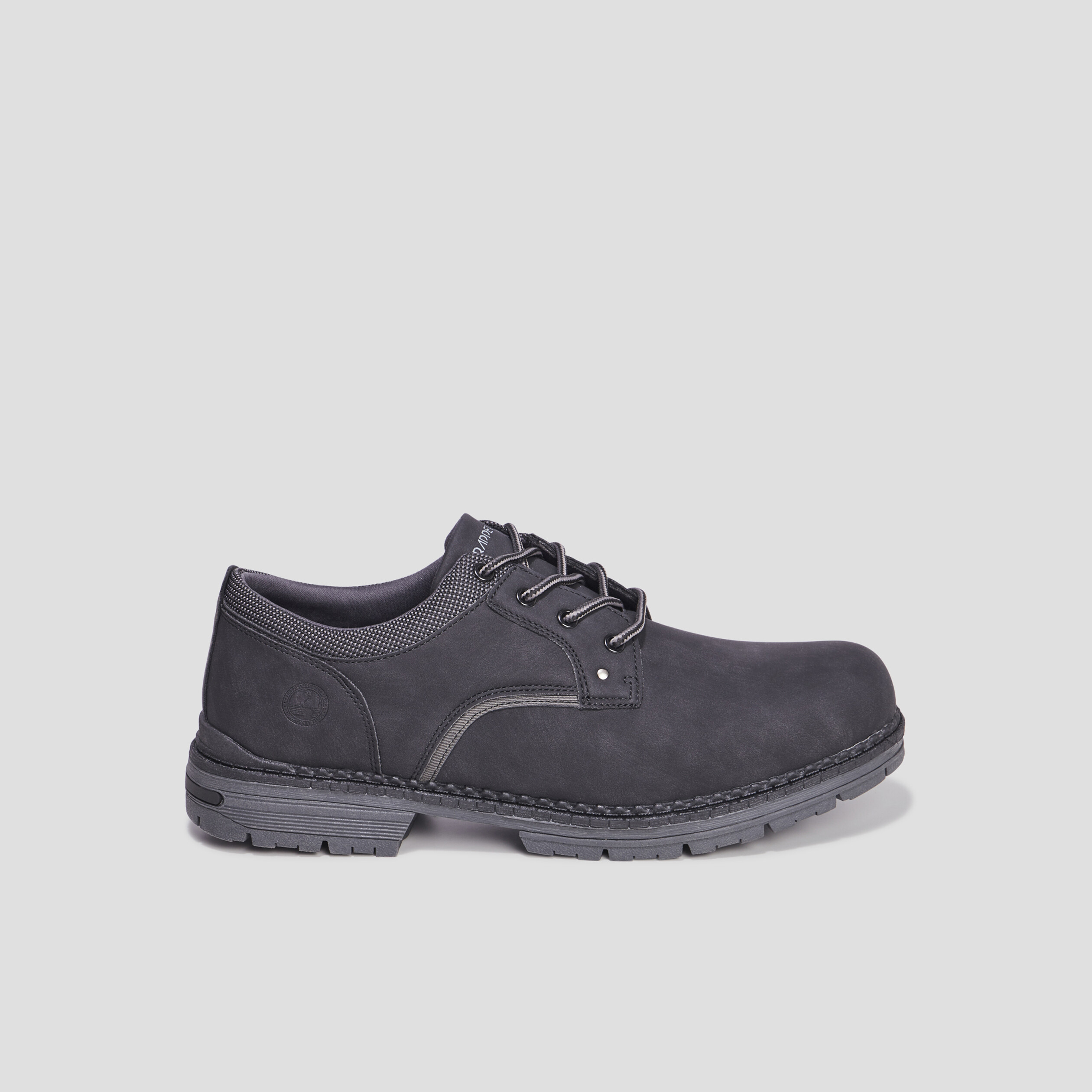 Derbies à lacets crantées noir homme | La Halle