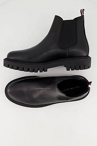 TOMMY HILFIGER Herren Stiefeletten PREMIUM CASUAL CHUNKY LTH CHELSEA BOOTS