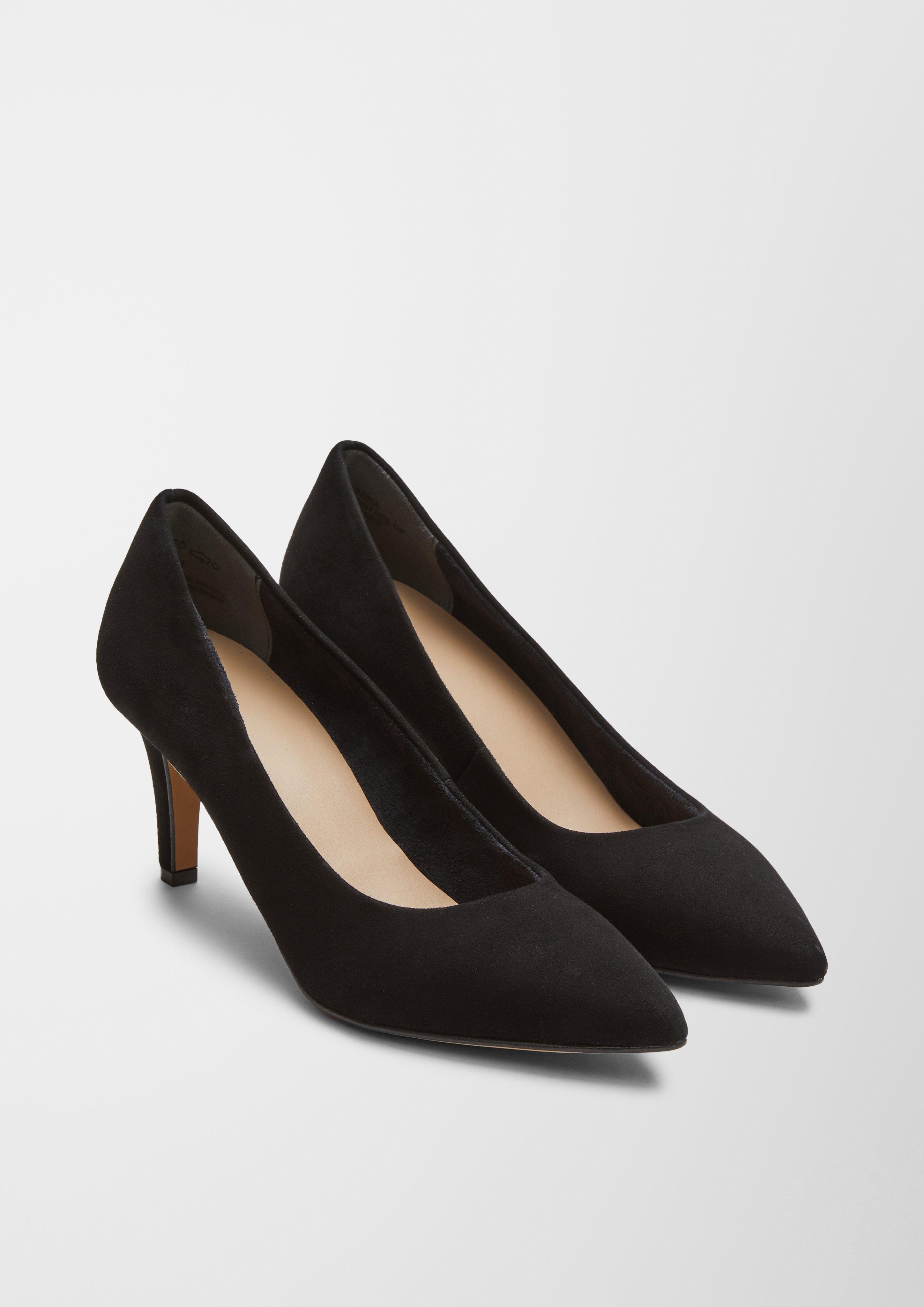 Spitze Veloursleder-Pumps  6006456-001