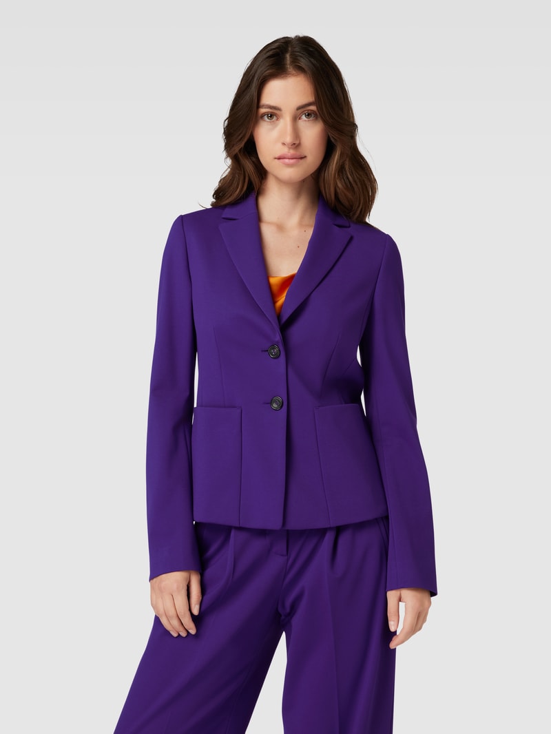 Blazer mit Eingrifftaschen in lila