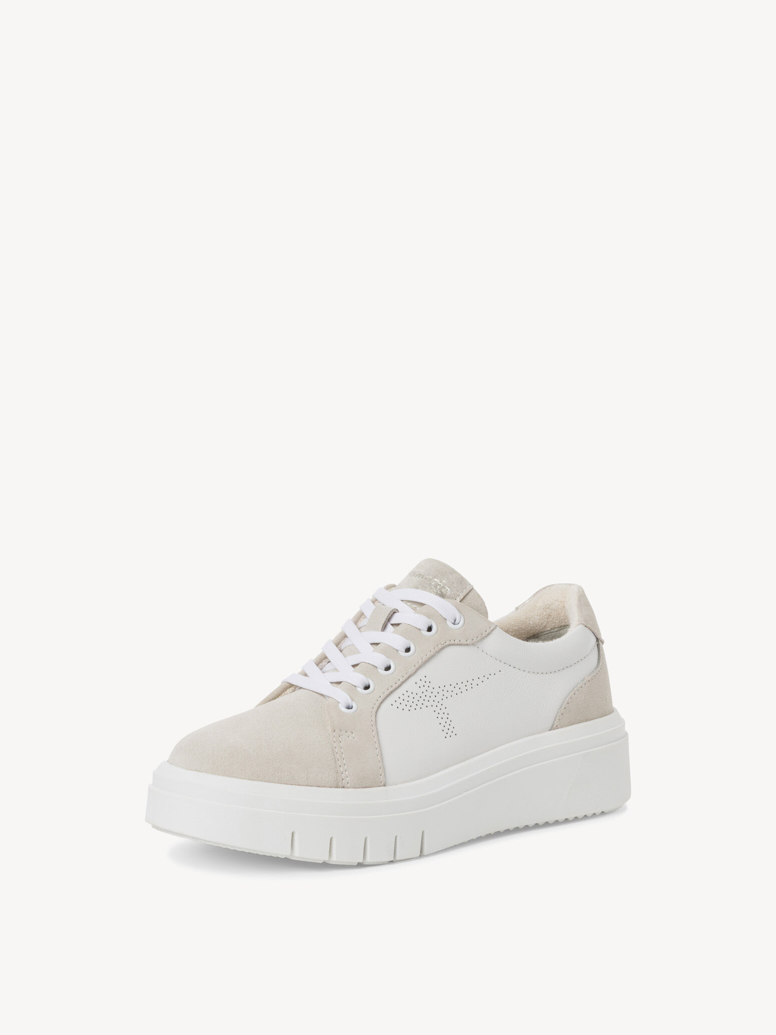 Basket en cuir - blanc