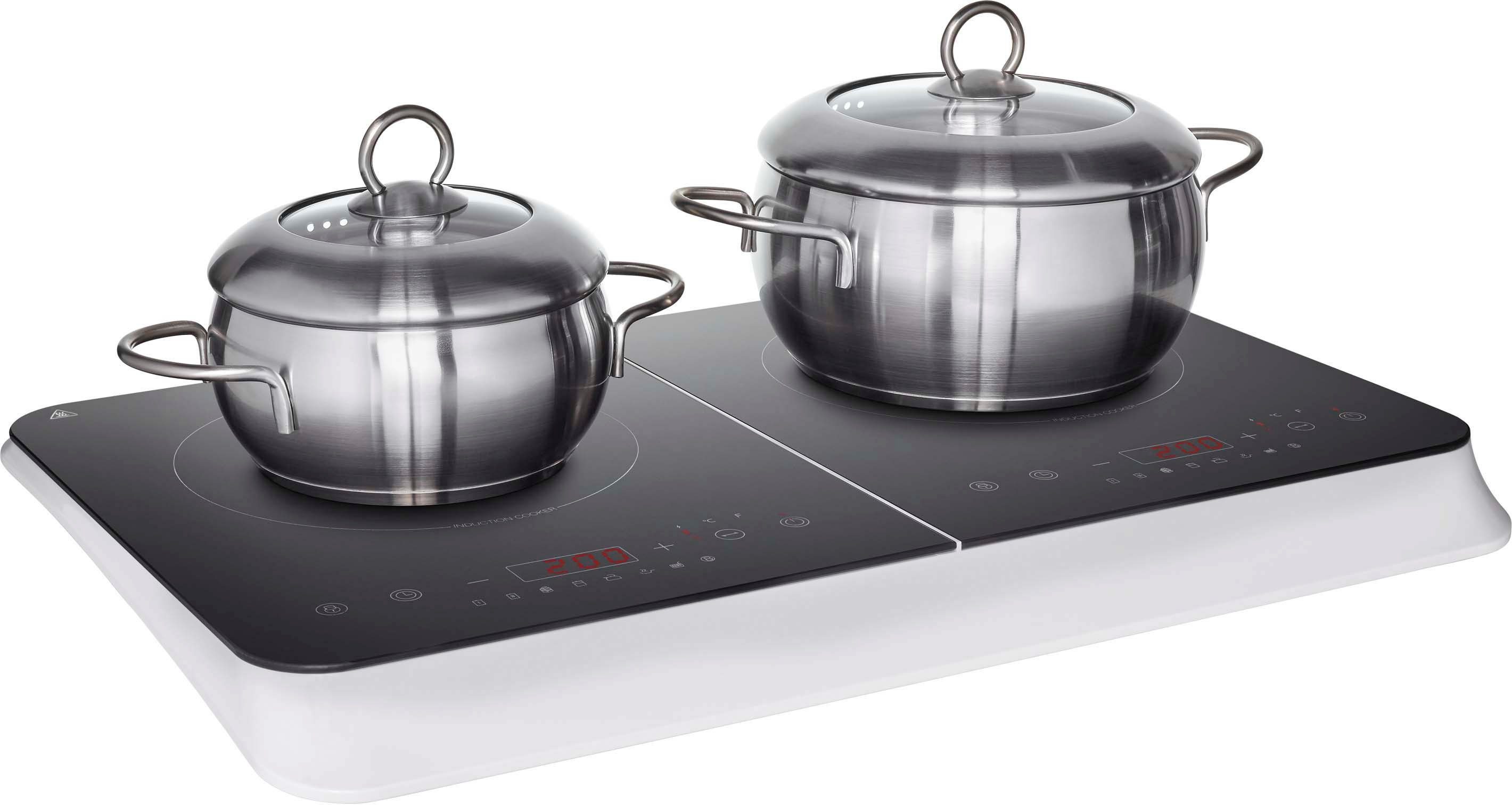 Medion® Doppel-Induktionskochplatte MD 18493, Leistung 3400 Watt,10 Temperaturstufen einstellbar