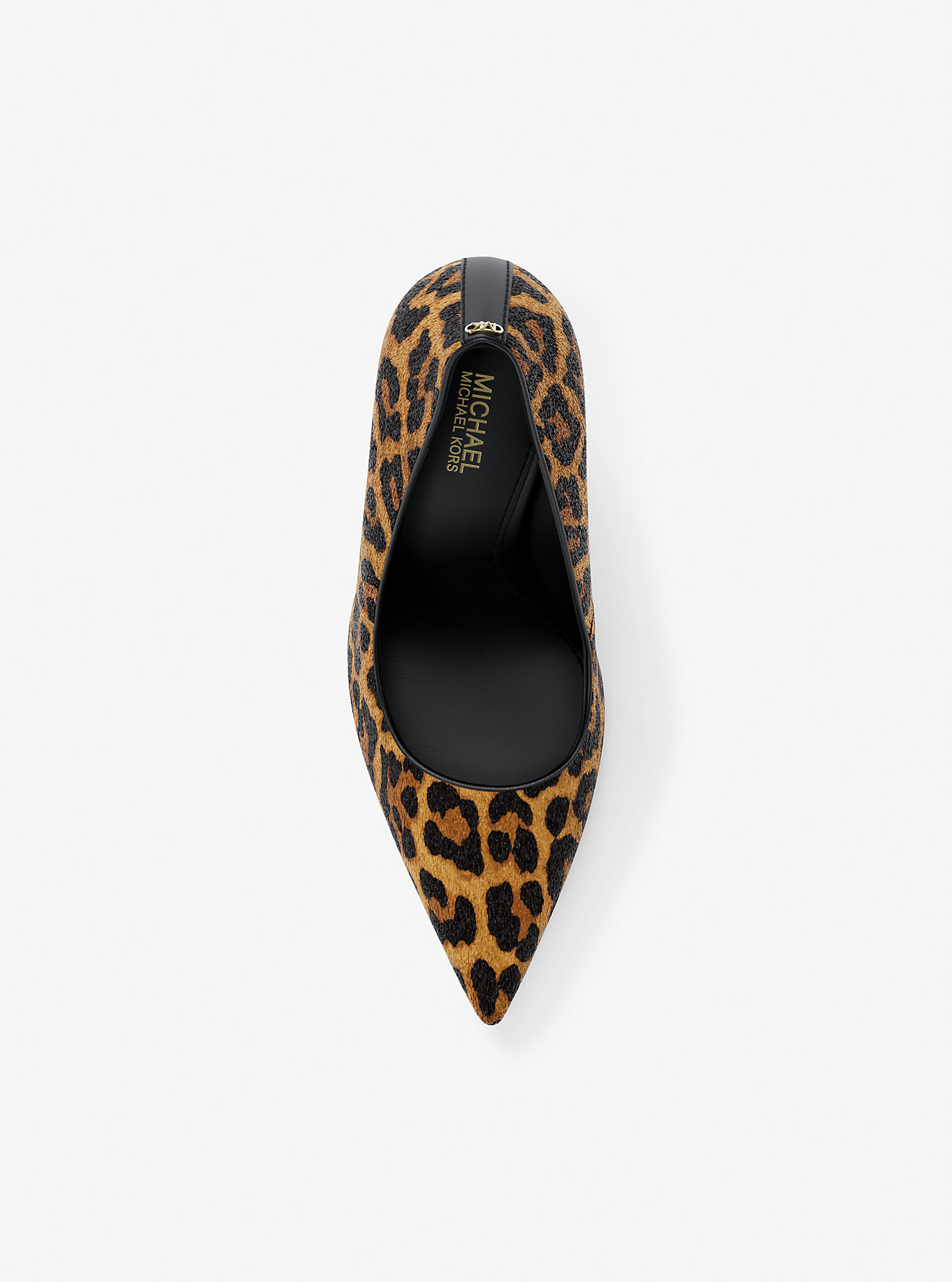 Amara Leopard Print Calf Hair Pump - MARIGOLD