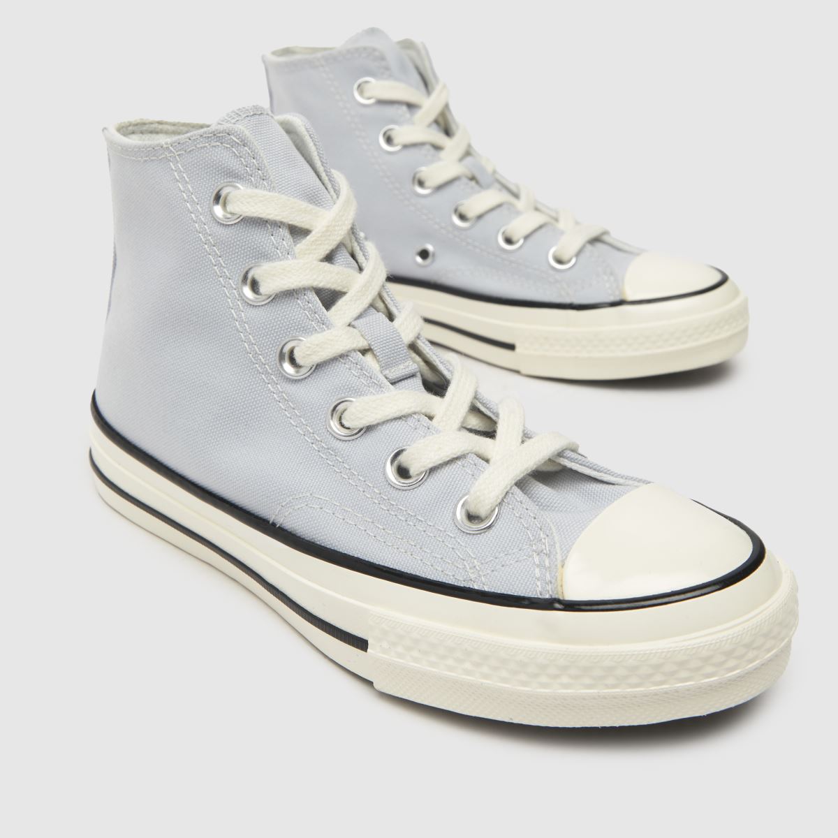 Converse ljusgrå Chuck 70 Hi Junior-sneakers