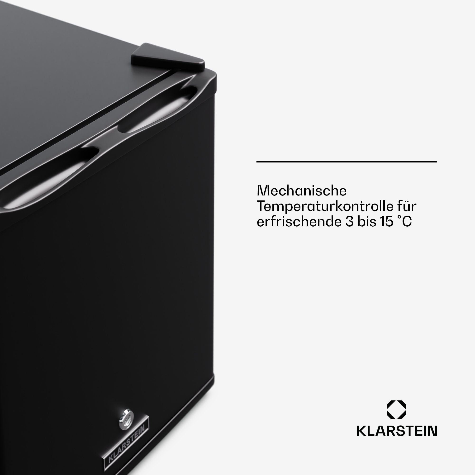 Klarstein Table Top Kühlschrank HEA-Matterhorn-bl 10045286, 44.5 cm hoch, 38 cm breit, Bier Hausbar Getränkekühlschrank Hotel Mini Fridge
