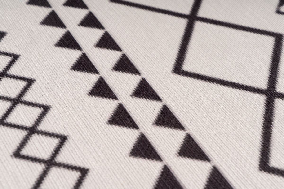 Arte Espina Teppich Maya 400 Weiß / Schwarz