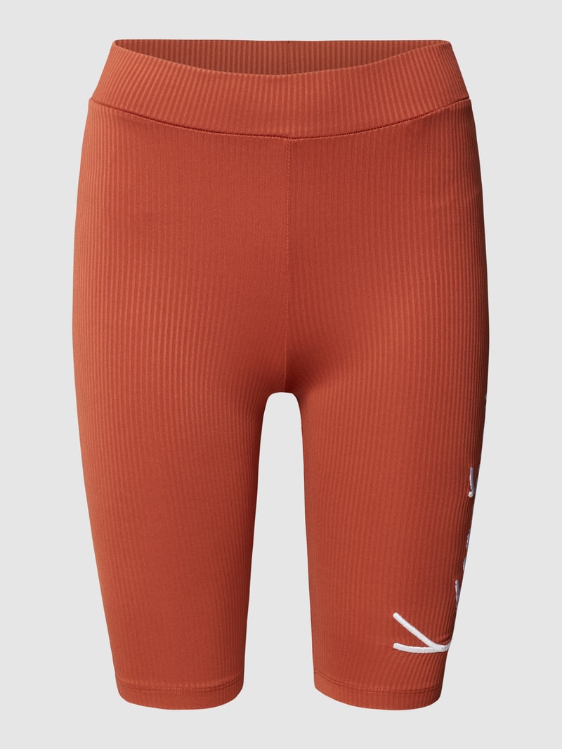 Sweatshorts mit elastischem Bund in rostrot