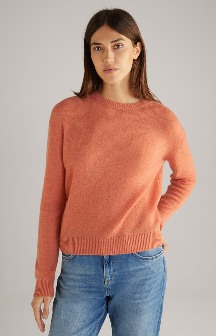 Cashmere-Pullover in Apricot