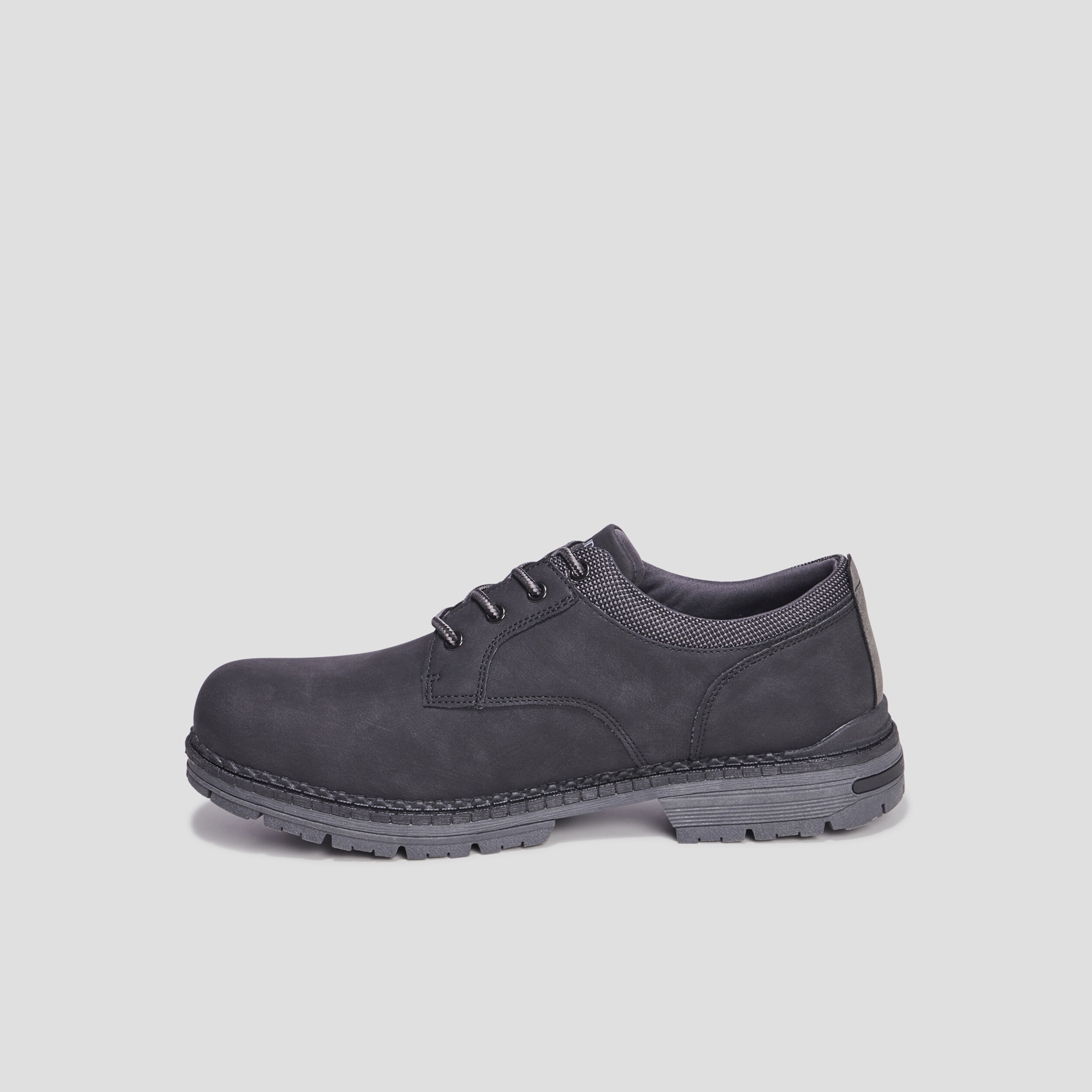 Derbies à lacets crantées noir homme | La Halle