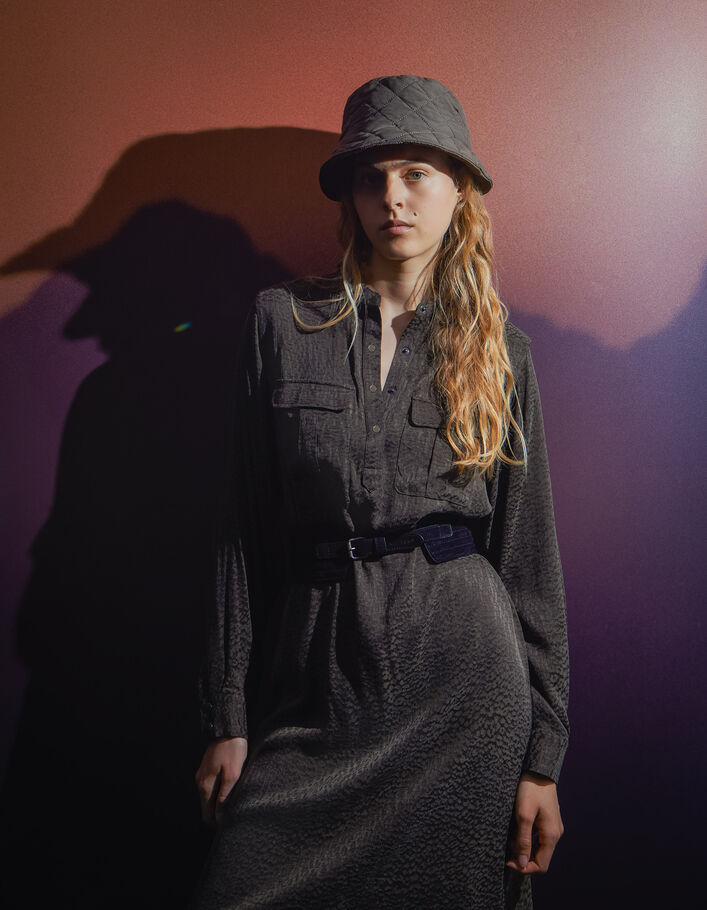 Robe lichen jacquard motif army vibes Femme
