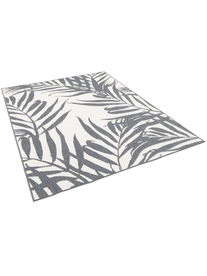 Pergamon In- und Outdoor Teppich Beidseitig Cape Cod  Blätter in Grijs günstig kaufen