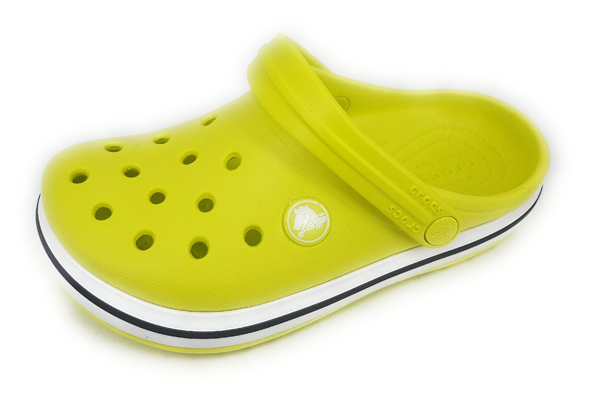 Crocs Crocban Dclog KIDS 207006 Gelb 725 CITRUS GRAU