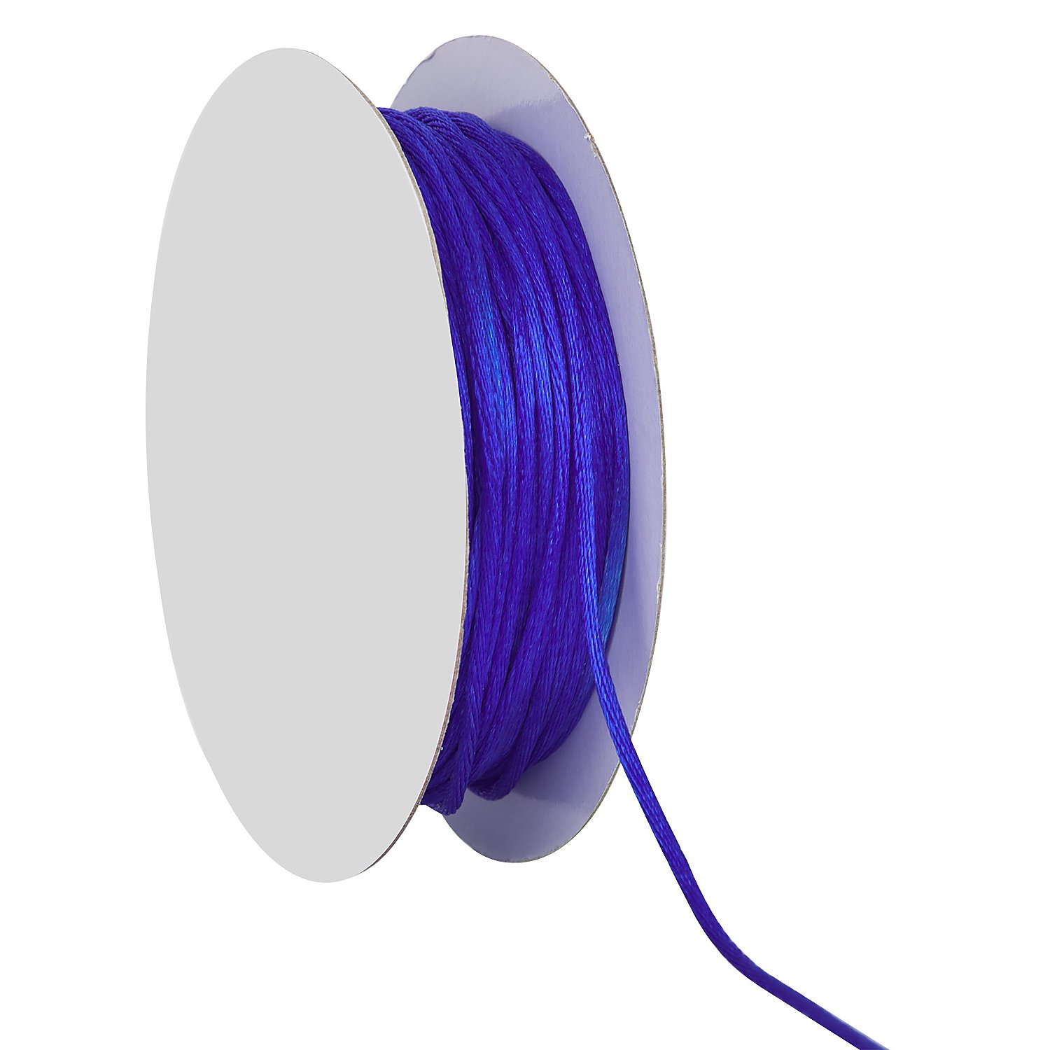 Satinkordel, blau, 2 mm, 20 m