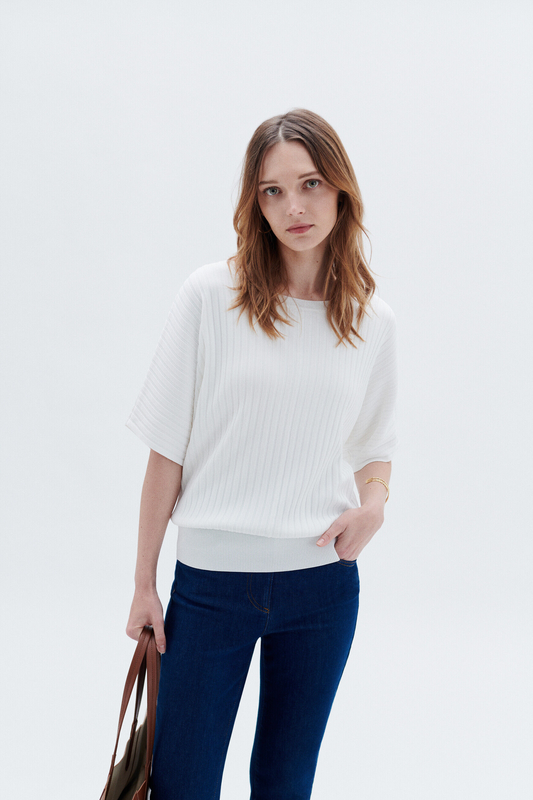 Pull mahee ivoire femme