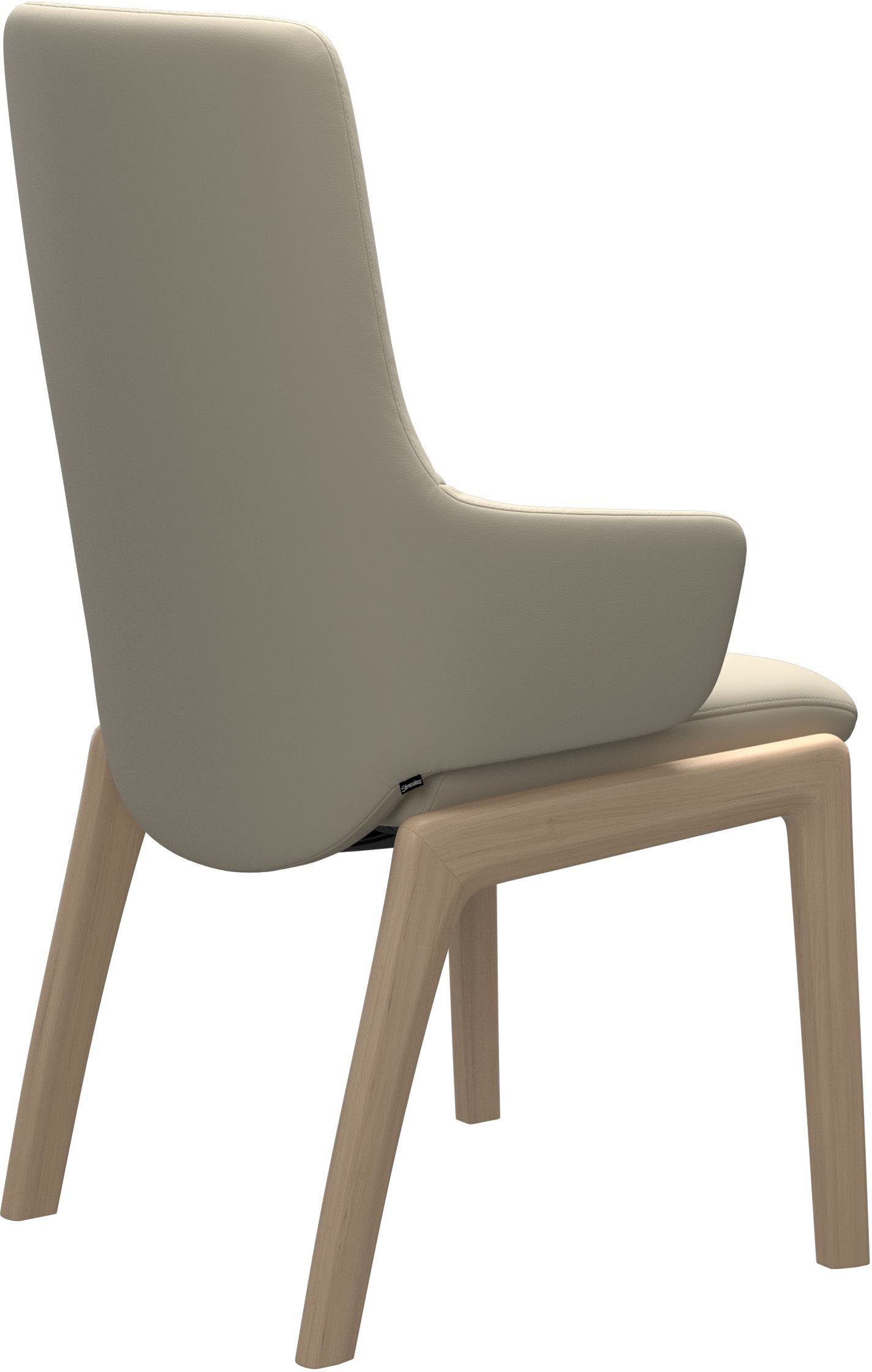 Stressless® Polsterstuhl Laurel, High Back mit Armlehne, Größe L, mit abgerundeten Beinen in Eiche