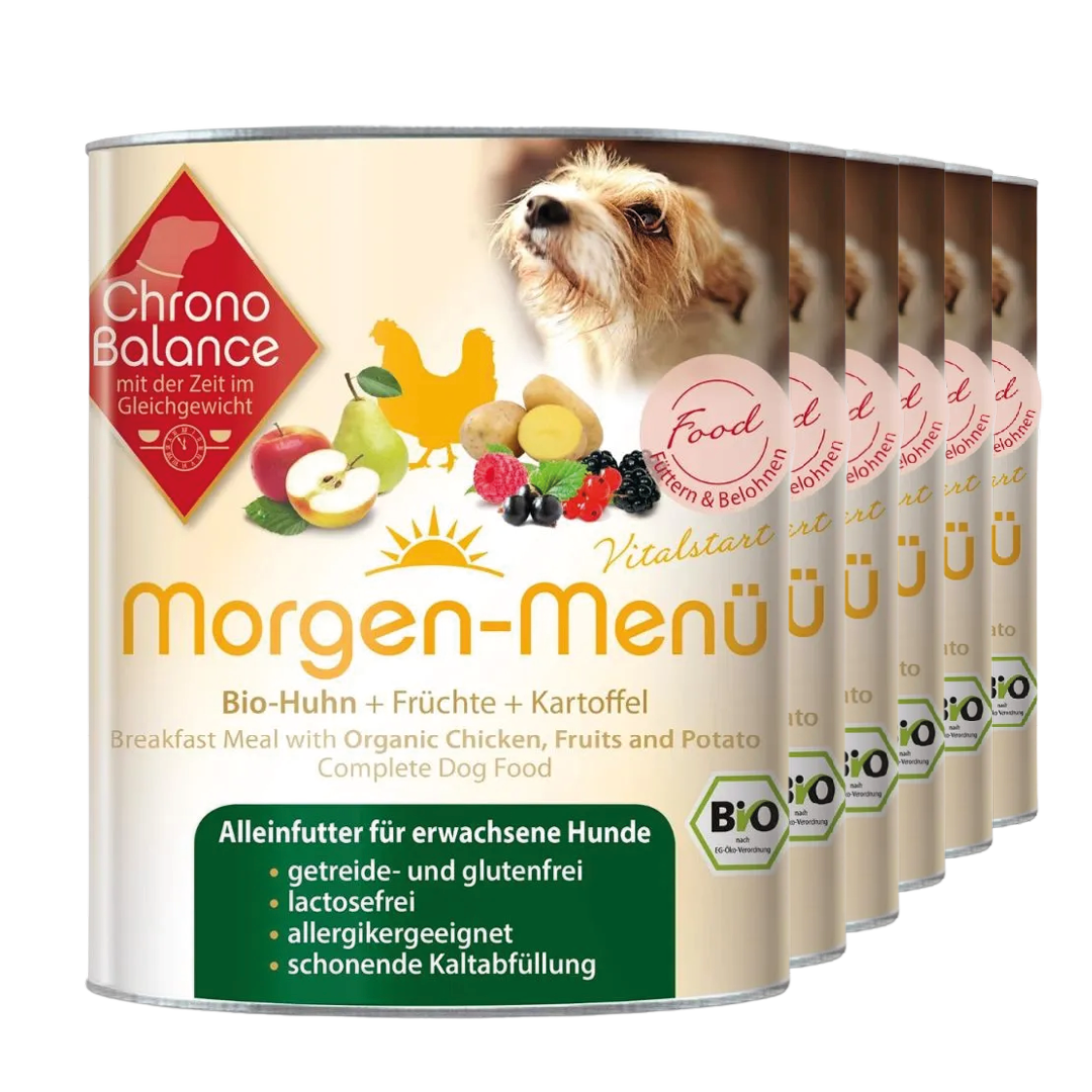 ChronoBalance Hundenassfutter ChronoBalance Morgen Menü Huhn mit Früchten und Kartoffeln
