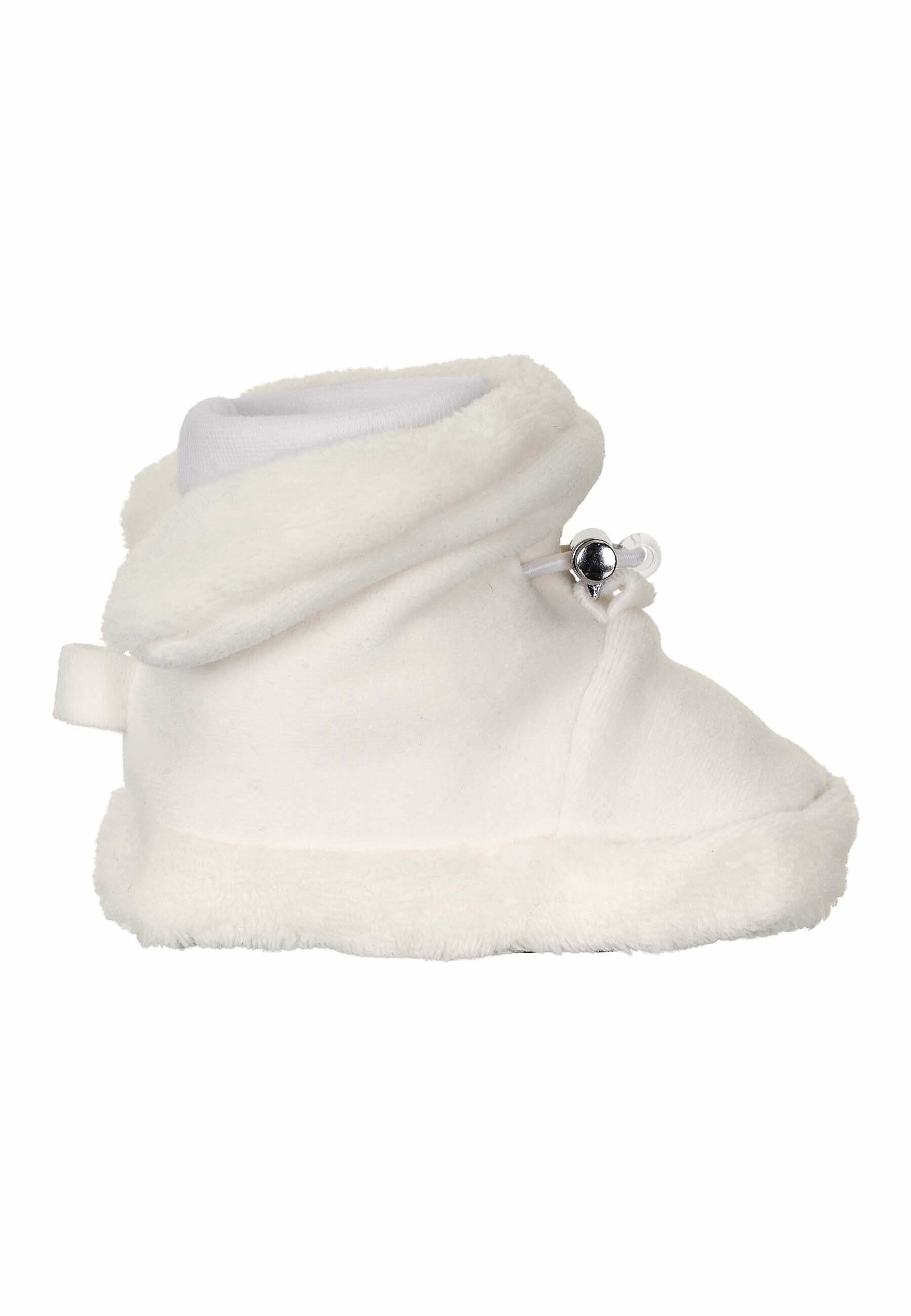 Sterntaler® Baby-Schuh Outdoorschuh (1-tlg) Bequeme Krabbelschuhe - Baby Schuhe Mädchen, Baby-Schuh - Flexible Schuhe, Baby-Schuh - Baby Ballerinas Schuhe uniBaby-Schuh aus Microfleece und Elastikware mitrutschfester Sohle und Kordelstopper, gefütter