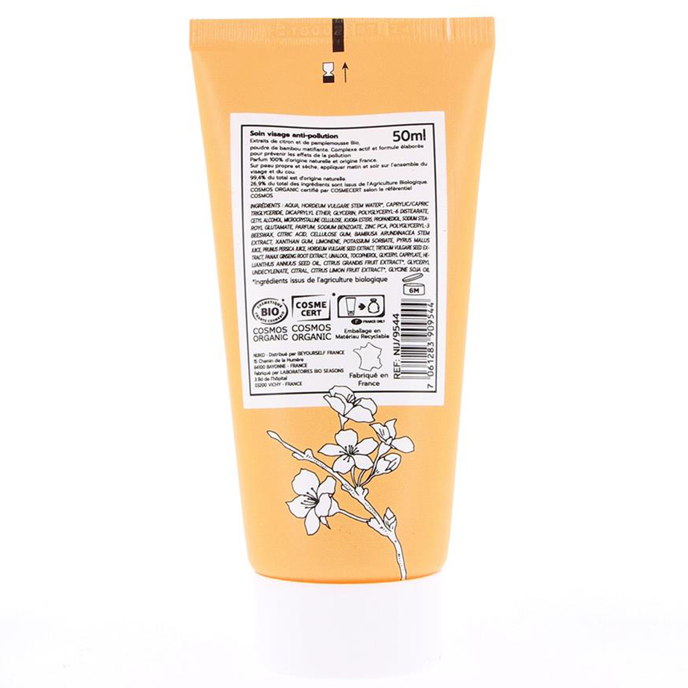 nijiko Soin Visage Bio Anti-Pollution - Peau Mixte à Grasse Crème de jour