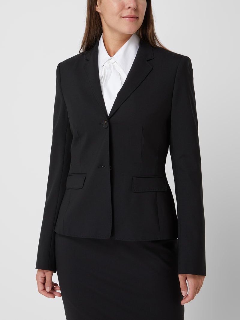 Blazer mit Stretch-Anteil in schwarz
