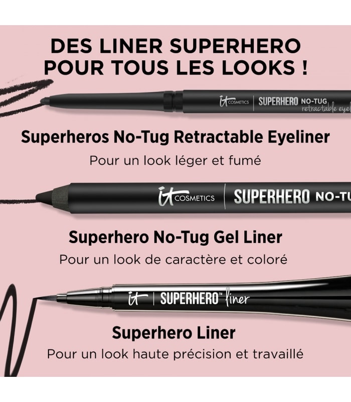 IT COSMETICS-SUPERHERO™ NO-TUG MECHANICAL LINER-Crayon Eyeliner Waterproof et Longue Tenue