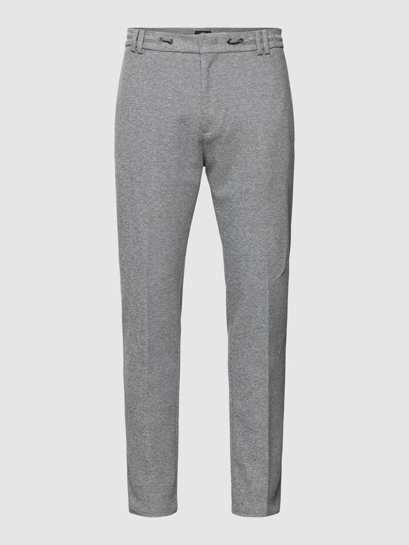 Stoffhose in melierter Optik Modell 'Juno' in silber