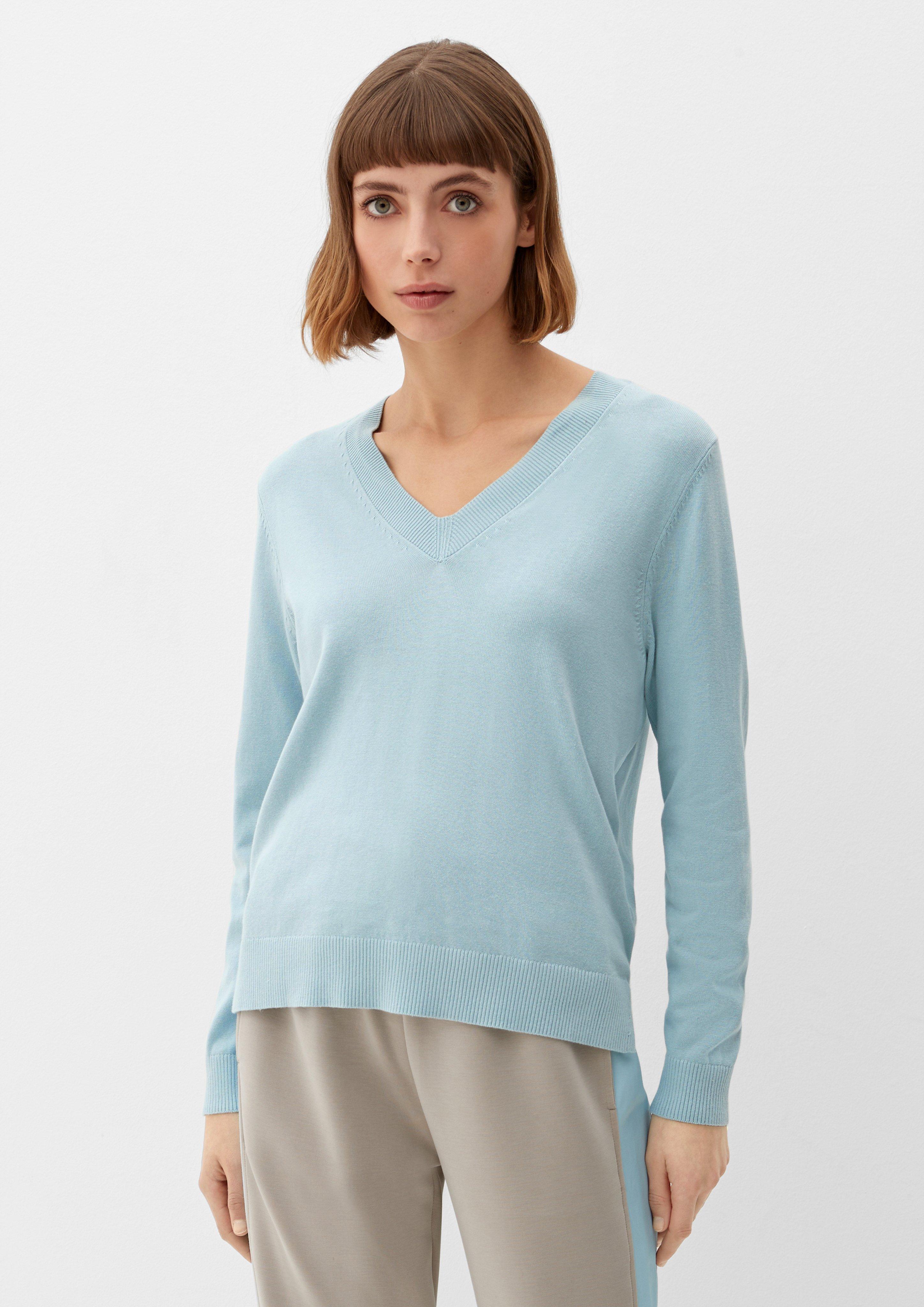 Strickpullover mit V-Ausschnitt  2129672-5081
