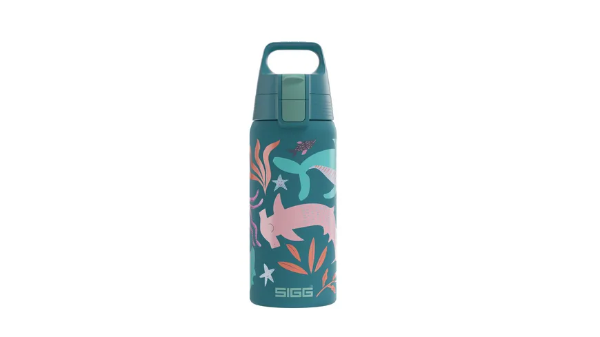 SIGG Kids Trinkflasche Shield Therm One Blue World 0.5l Blau