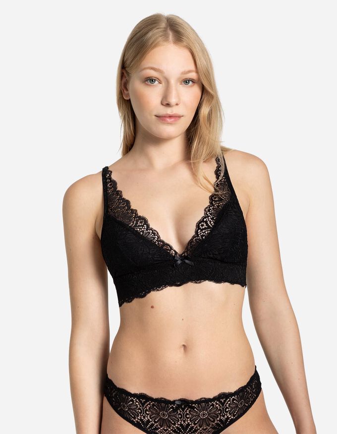 Bustier - Spitzenbesatz