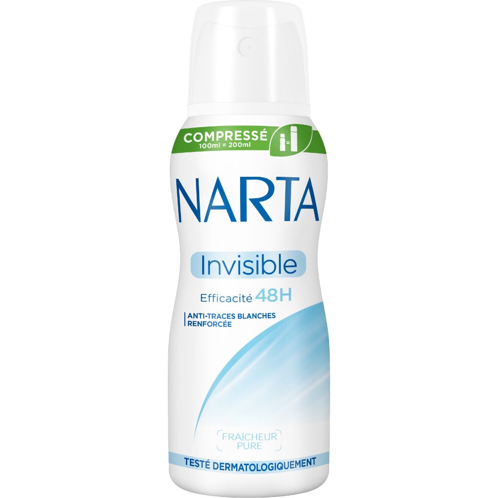 NARTA Narta Invisible Déodorant Compressé Anti-traces blanches