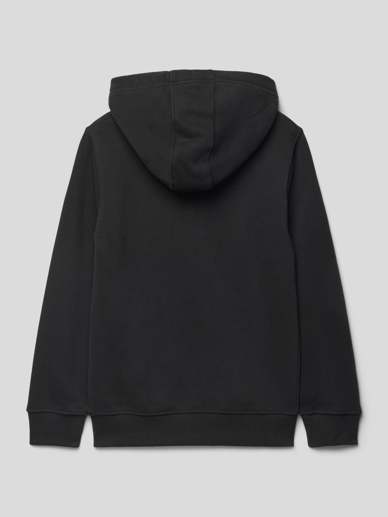 Hoodie im Used-Look in schwarz