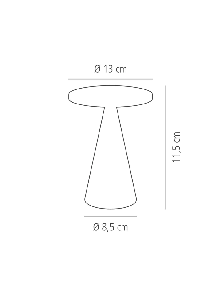 APS Tischleuchte in schwarz, Ø 13 cm, H: 11,5 cm, Metall günstig kaufen onesize
