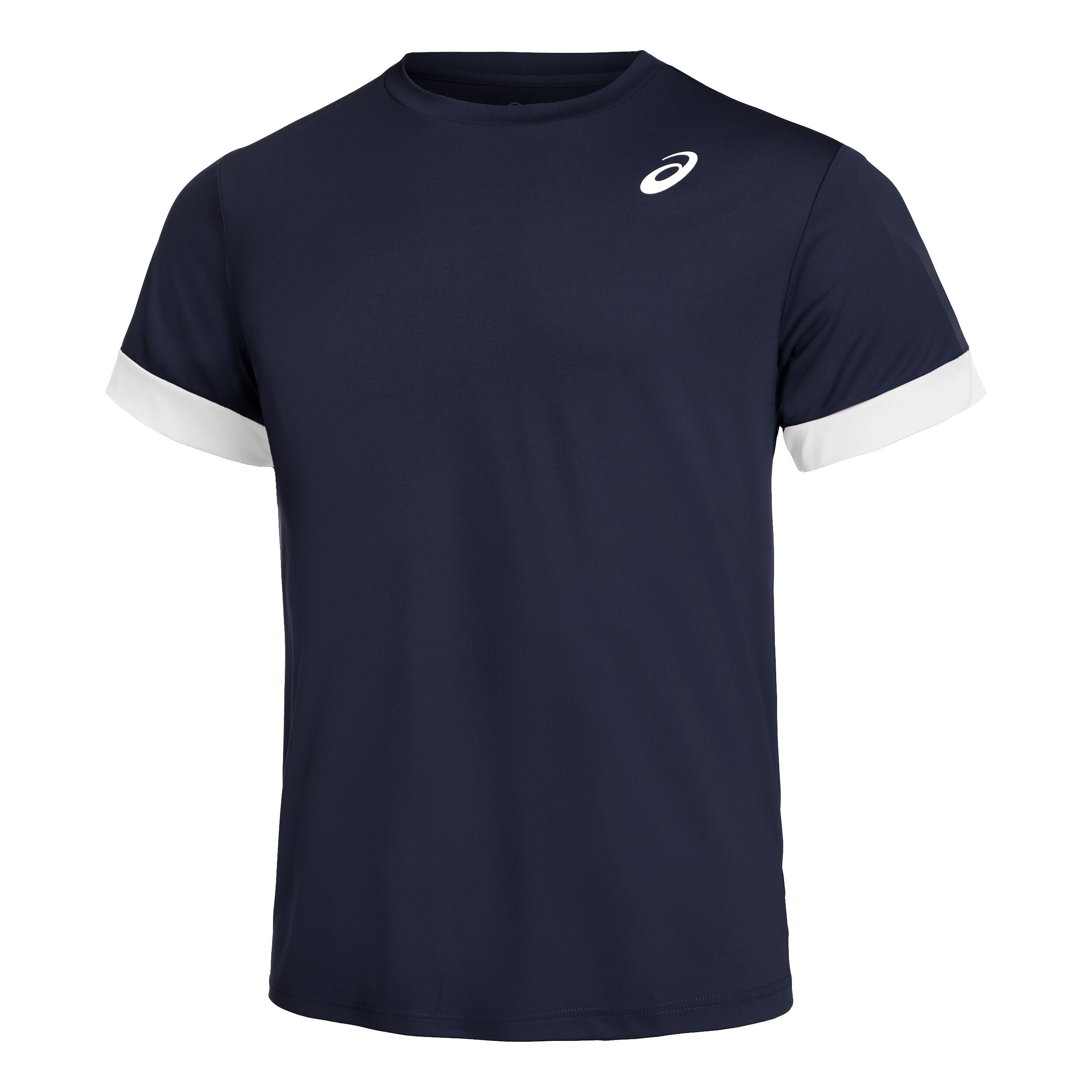 Court Shortsleeve Tee T-Shirt Herren - Dunkelblau, Weiß