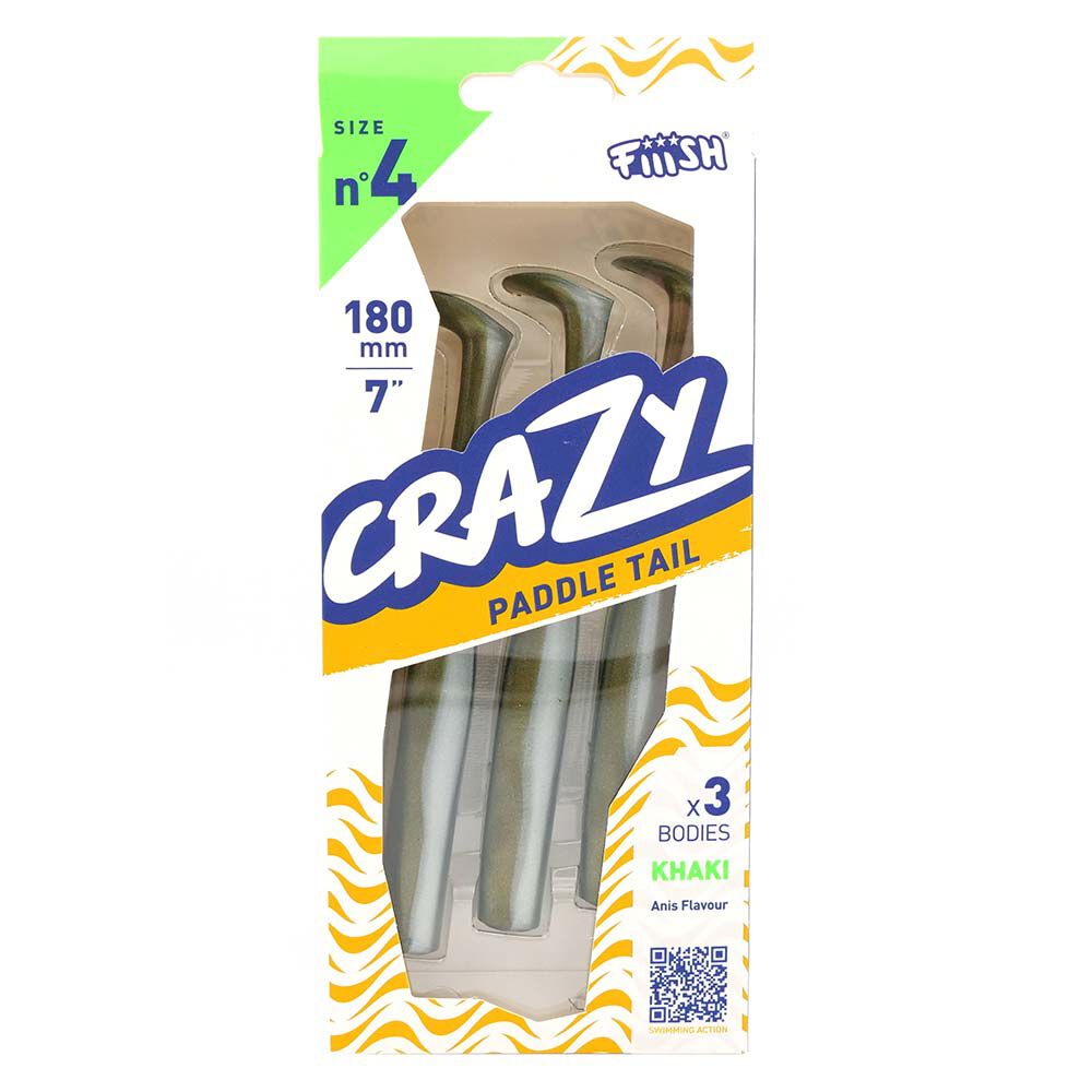 Leurres Souples Corps Crazy Paddle Tail 180 (x3)