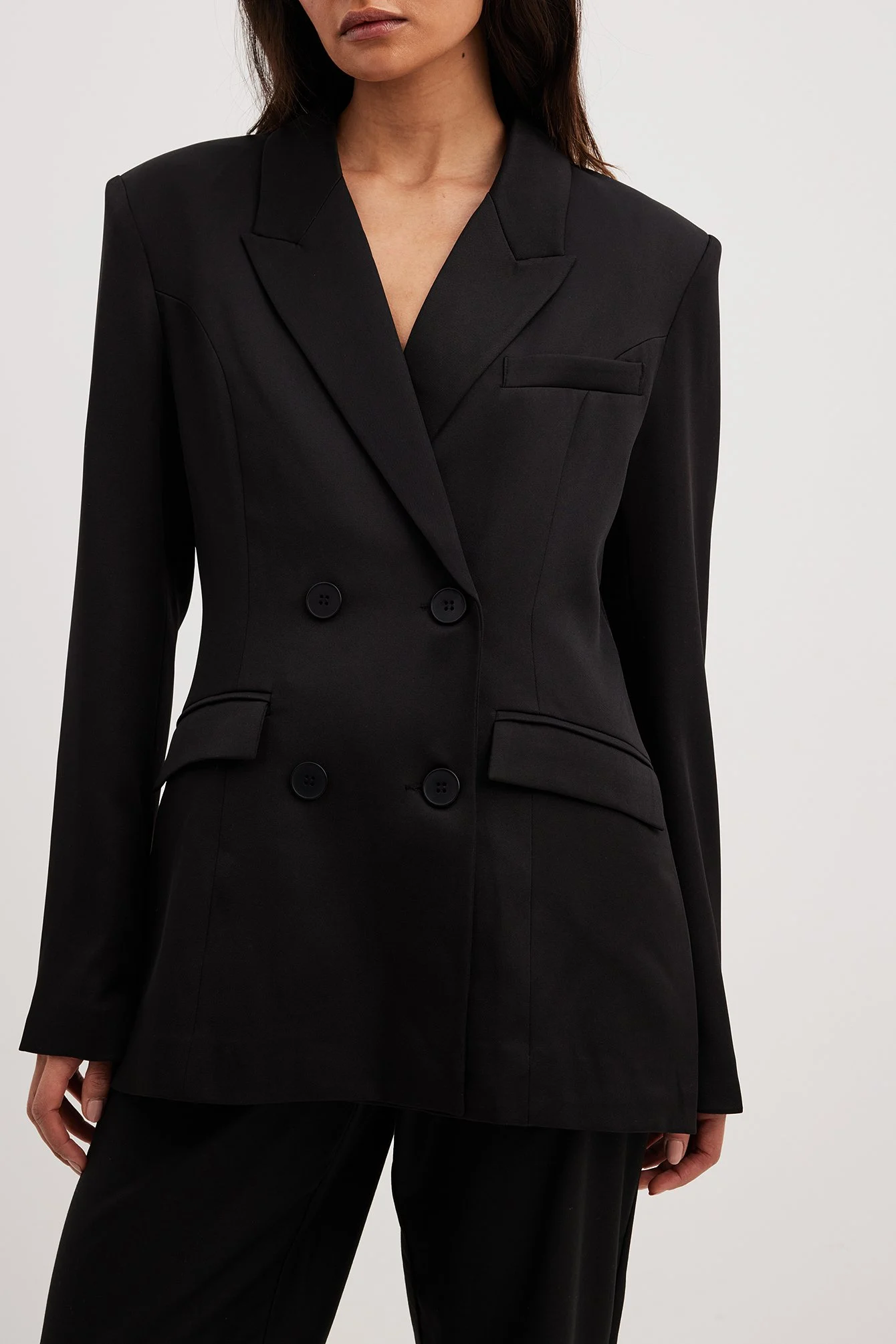 Taillierter, zweireihiger Blazer