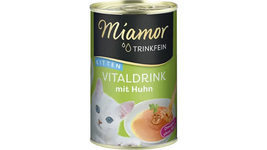 Miamor Katzensnack Trinkfein - Vitaldrink Kitten mit Huhn 135 ml
