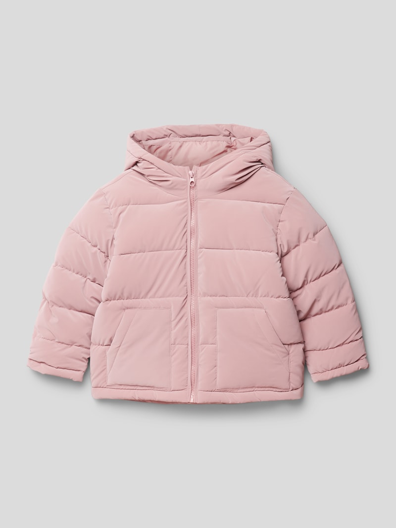 Steppjacke mit Eingrifftaschen Modell 'Chiara' in hellrosa