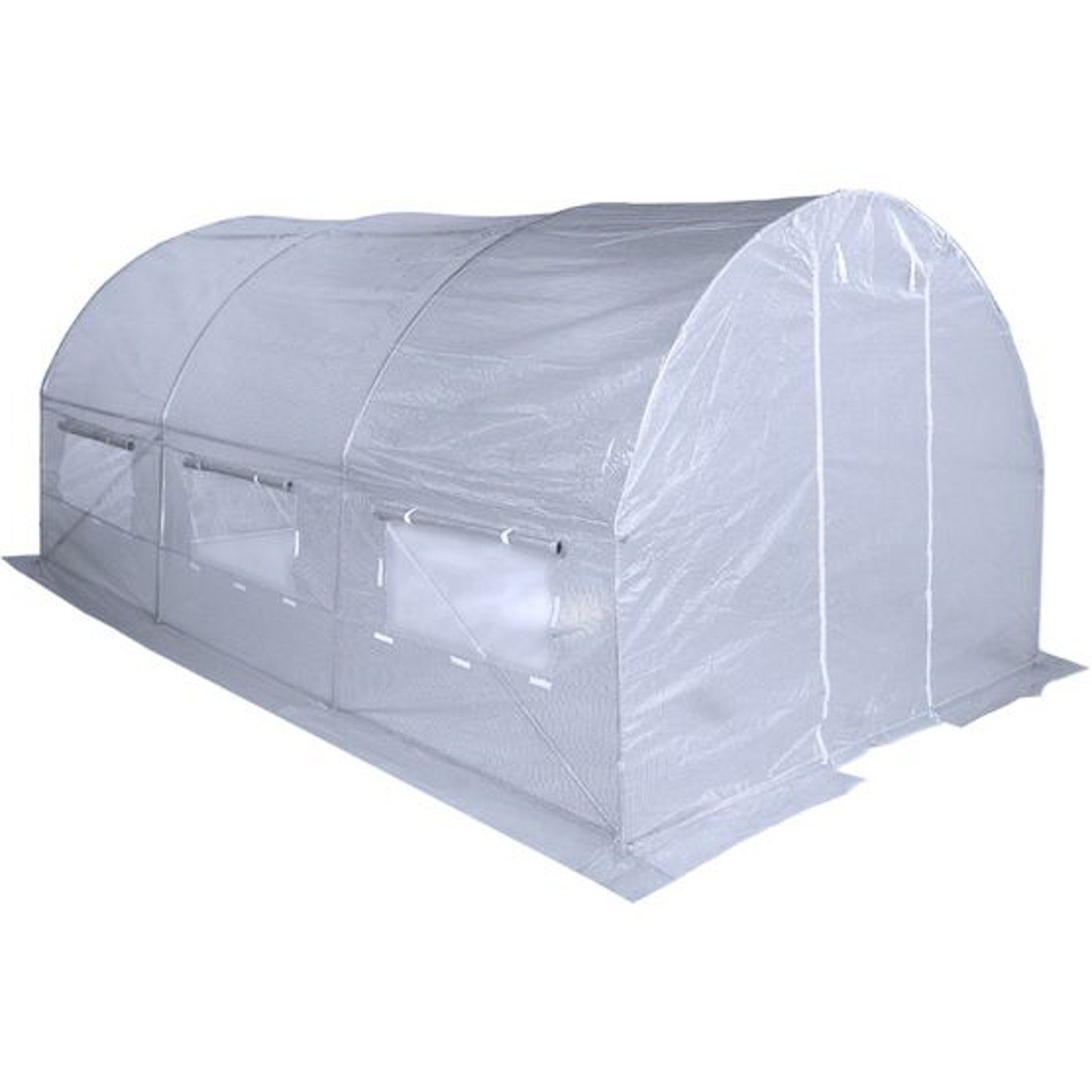 PLANTASIA Foliengewächshaus Folientunnel 300 x 450 cm, mit 6 Seitenfenster, BxTxH: 300,00 x 450,00 x 200,00 cm, Treibhaus, UV-beständig, Farbwahl