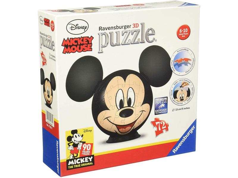Puzzle 3D Ball 72 pièces - DS Mickey Mouse