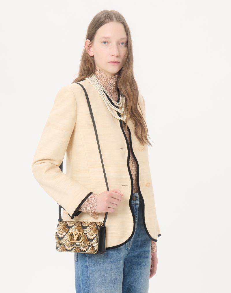 Valentino Garavani Vain Broderet Lille Clutch