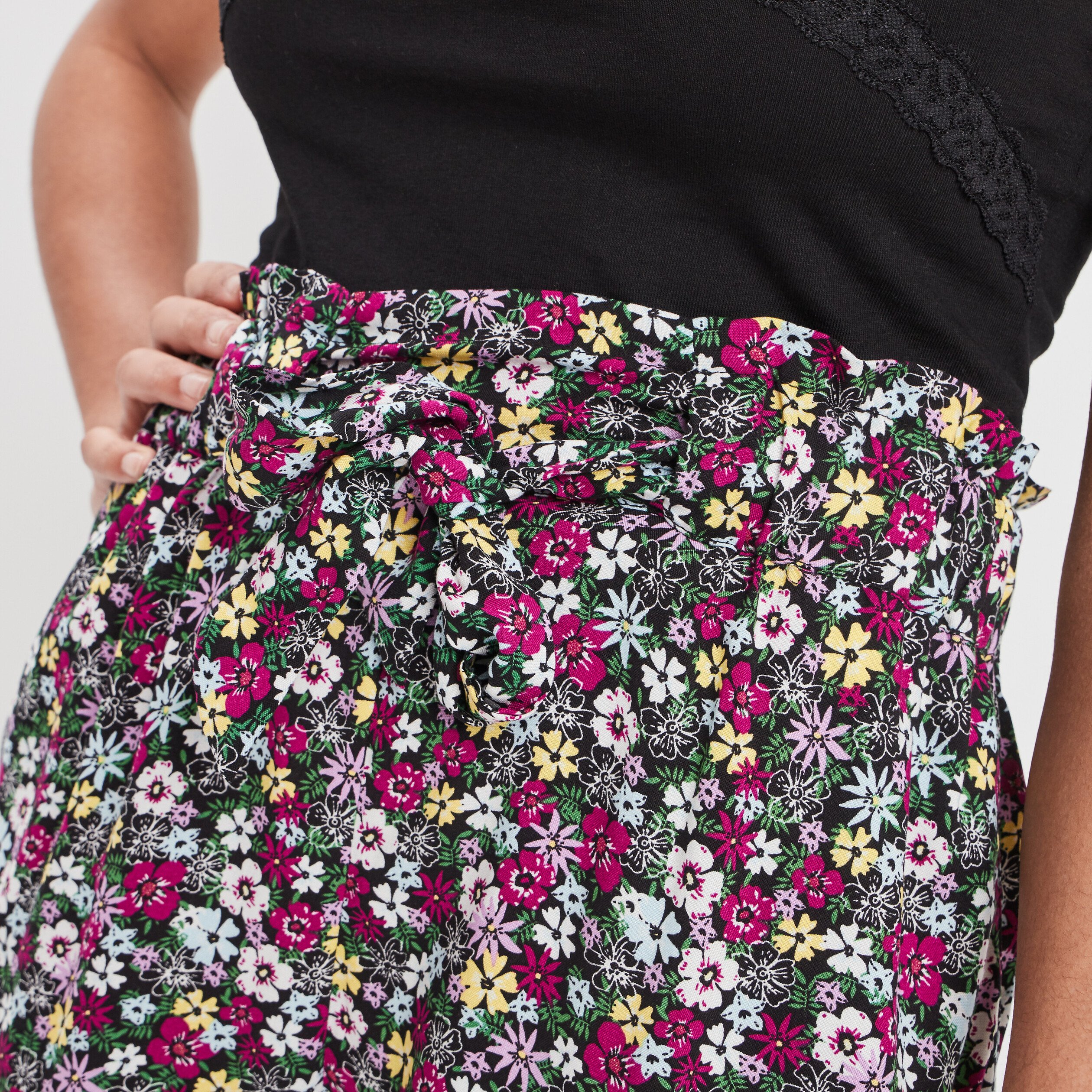 Short ample fluide violet femme | La Halle