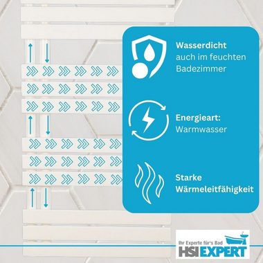 HGMBAD Badheizkörper Heizkörper Handtuchwärmer weiß oder anthrazit, Montage-variabel